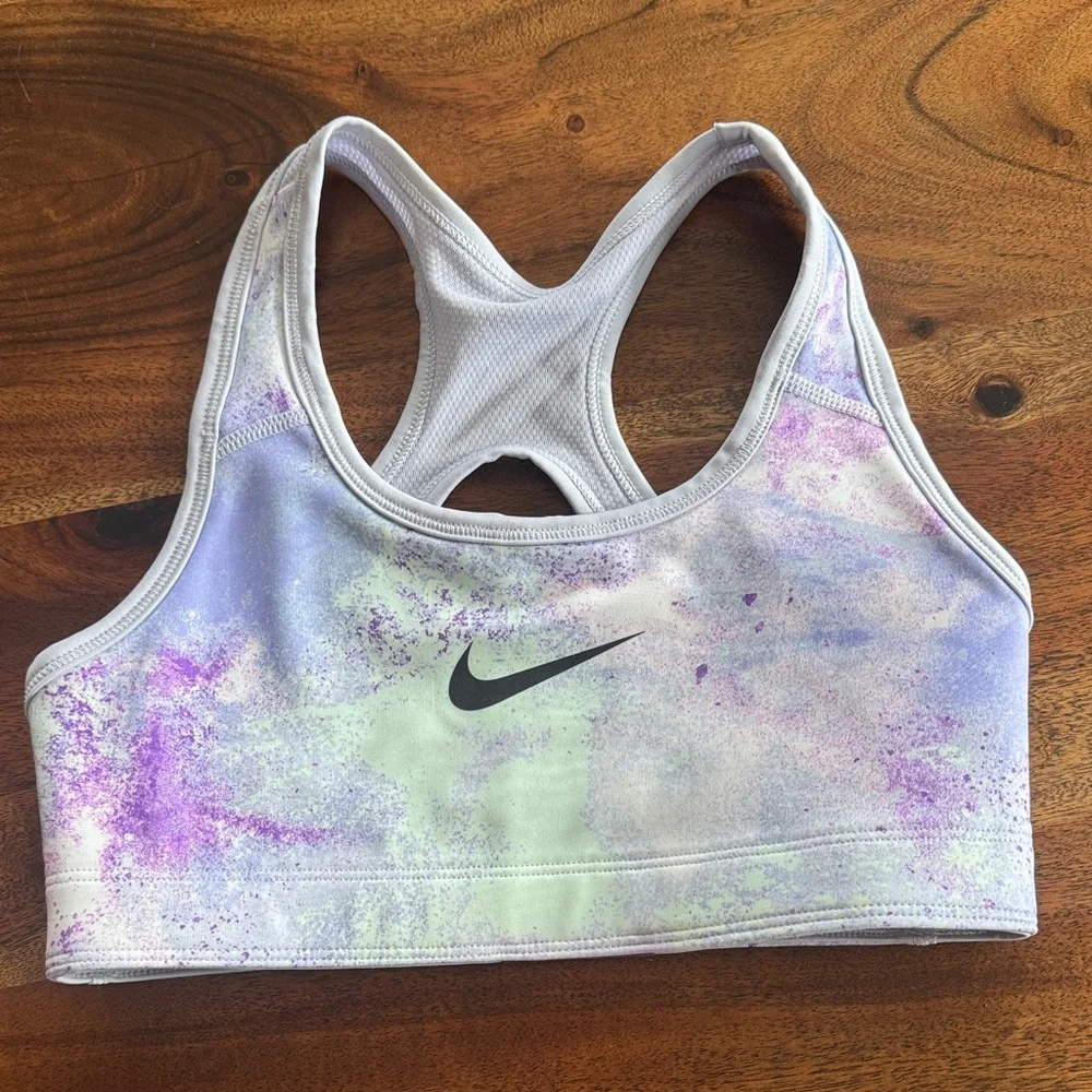 Nike Women's Purple Tie-Dye Sports Bra